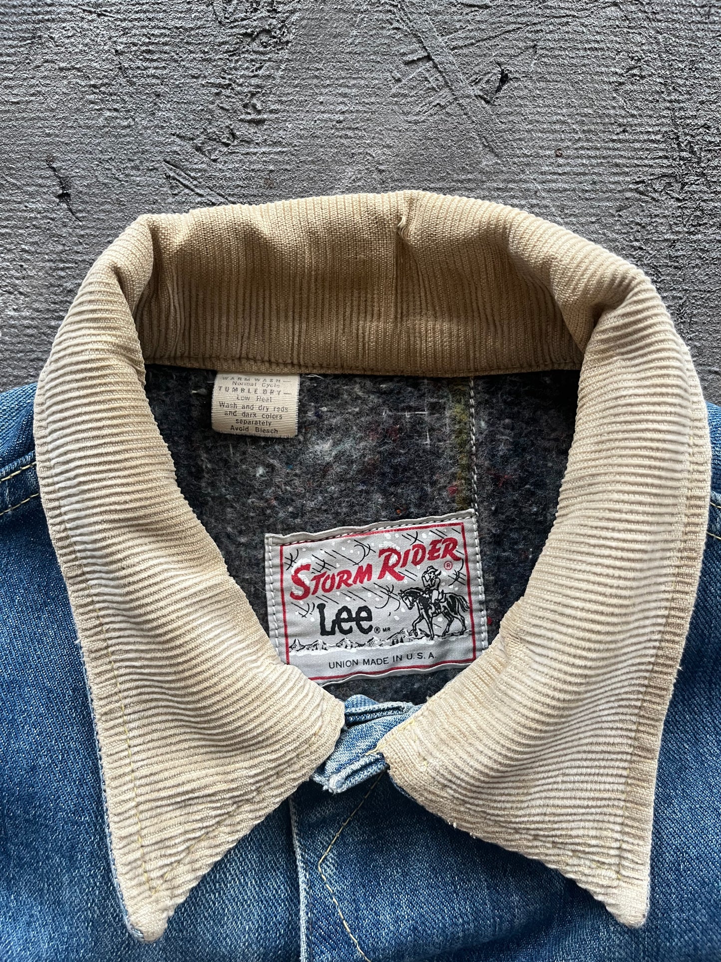 Vintage 1980s Lee Storm Rider Denim Jacket - M/L