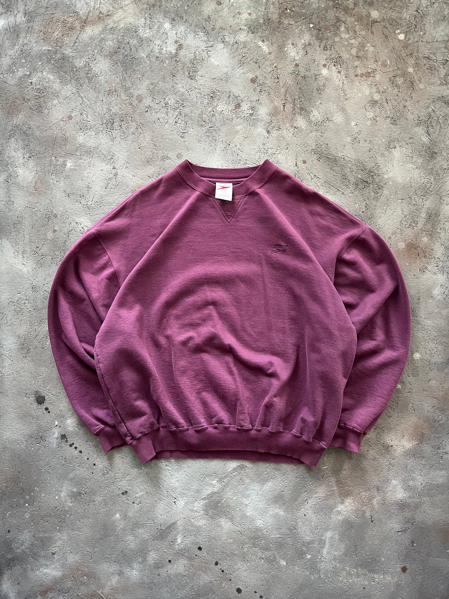 Vintage 1990s Burgundy Speedo Crewneck - XL