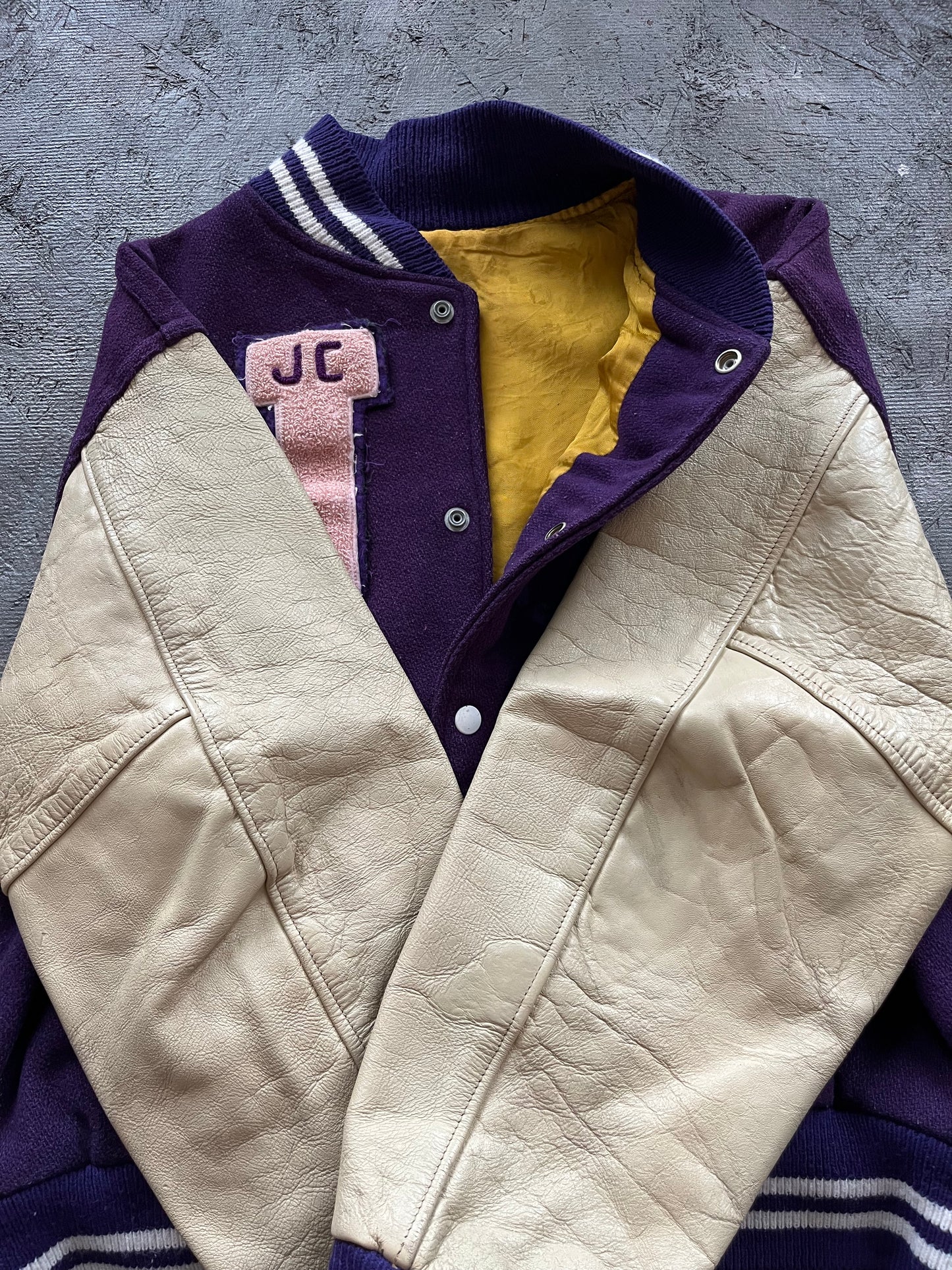 Vintage 1980s Purple Varsity Jacket - XL