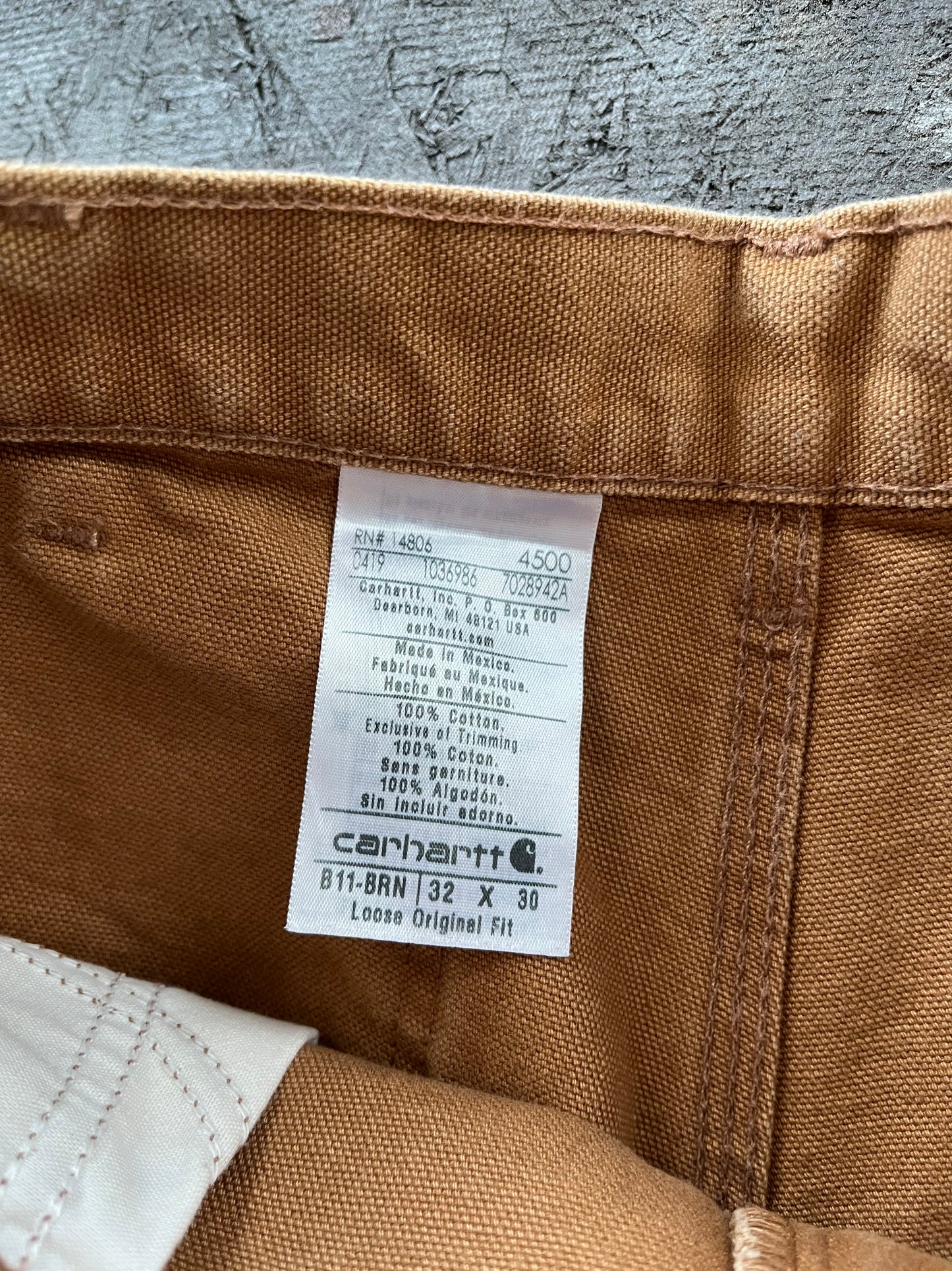 Tan Carhartt Carpenter Pants 32x30