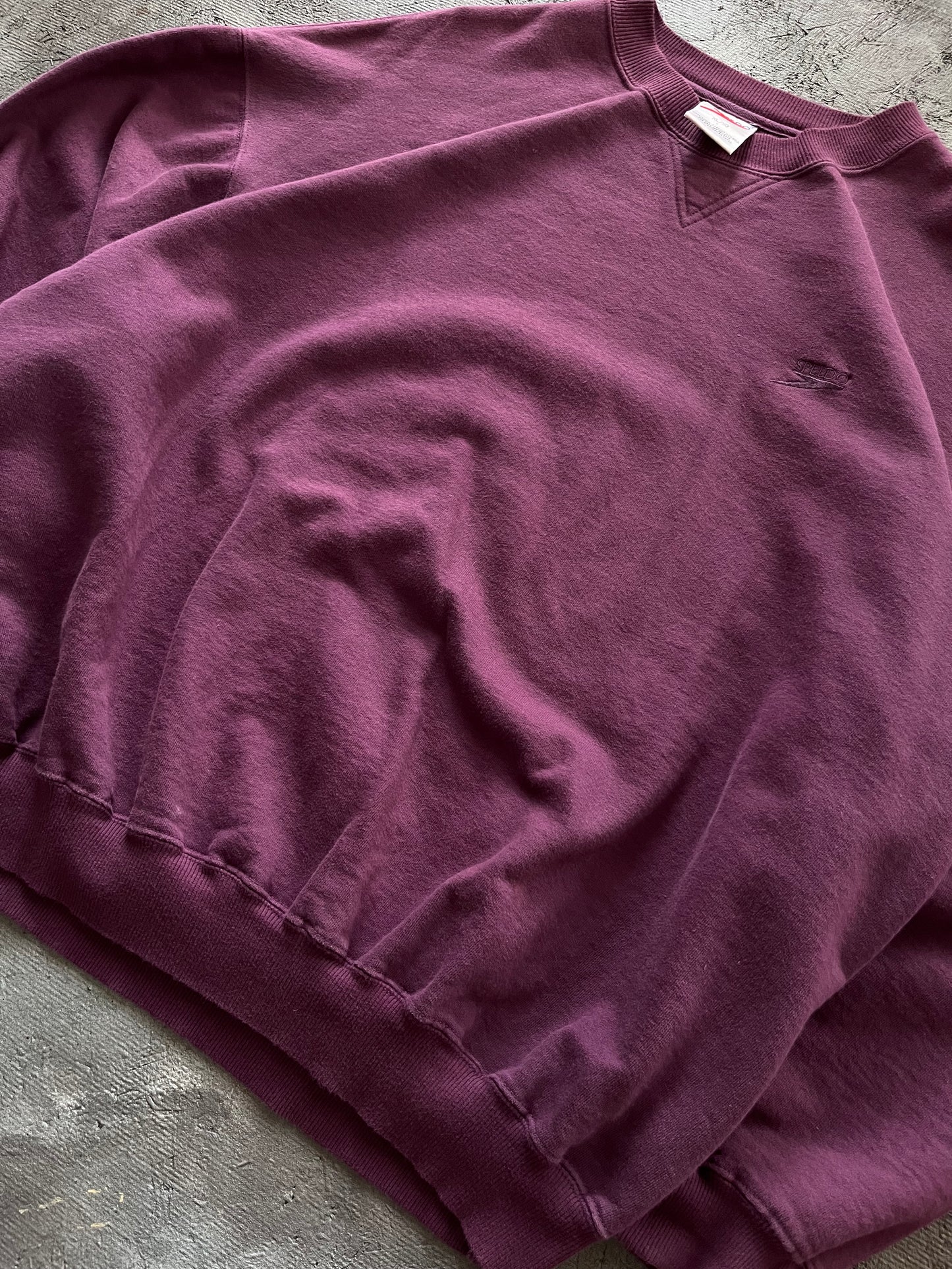 Vintage 1990s Burgundy Speedo Crewneck - XL