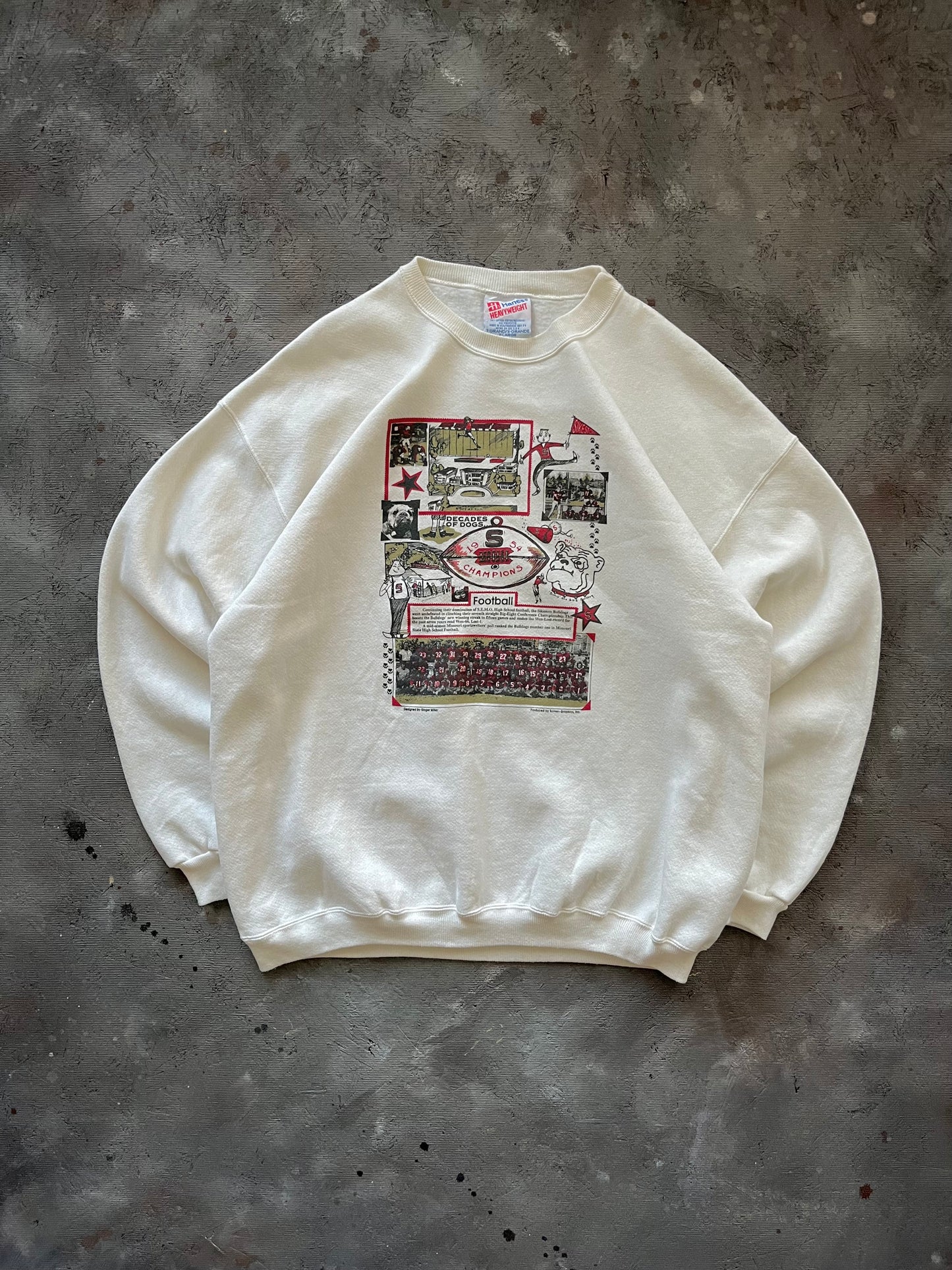 Vintage 1990s Football Crewneck - L