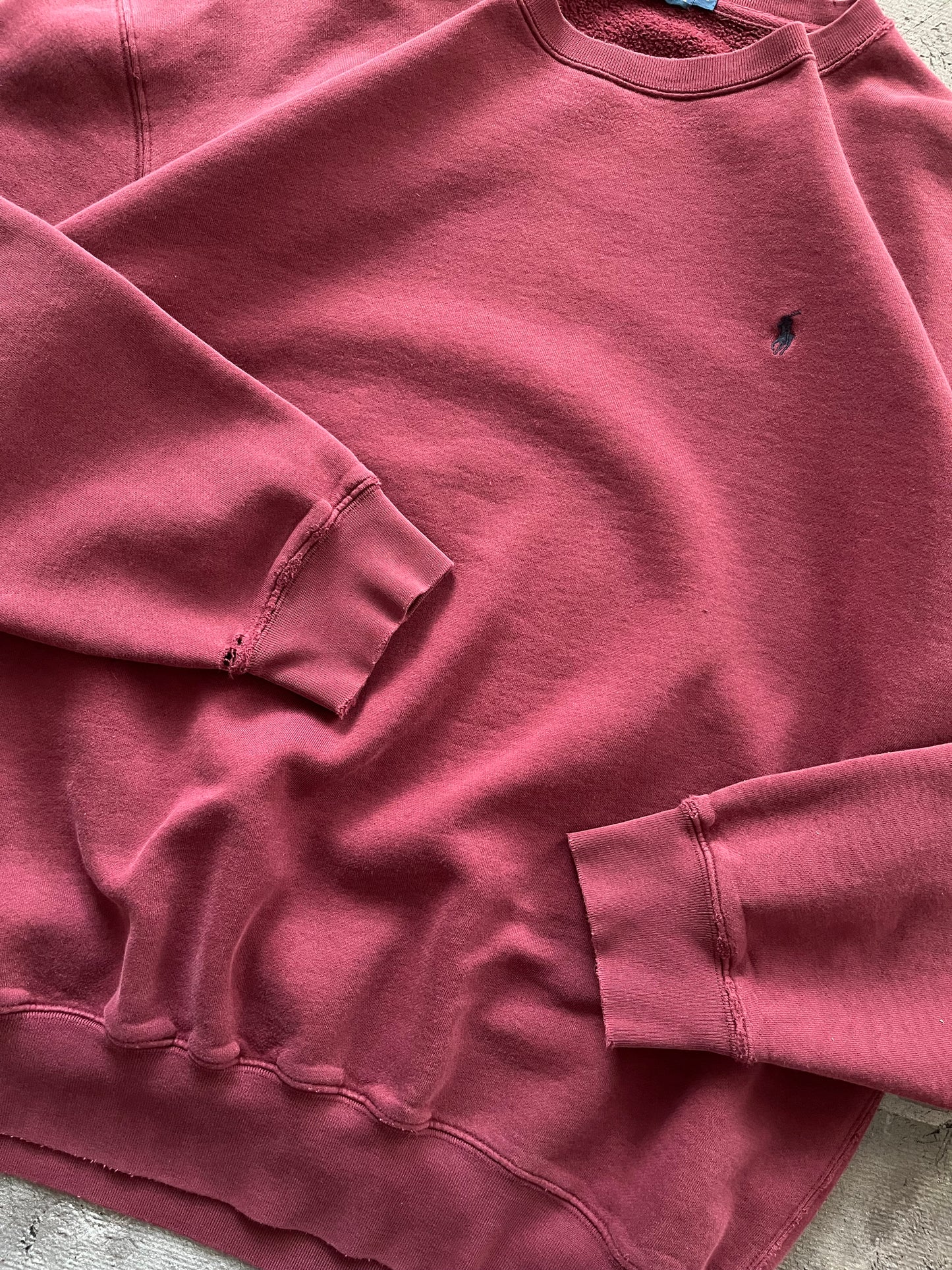 Vintage 1990s Burgundy Polo Crewneck - L