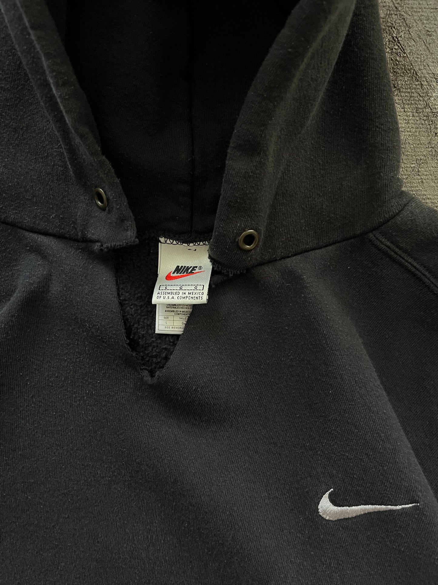 Vintage 1990s Nike Tonal Hoodie - L