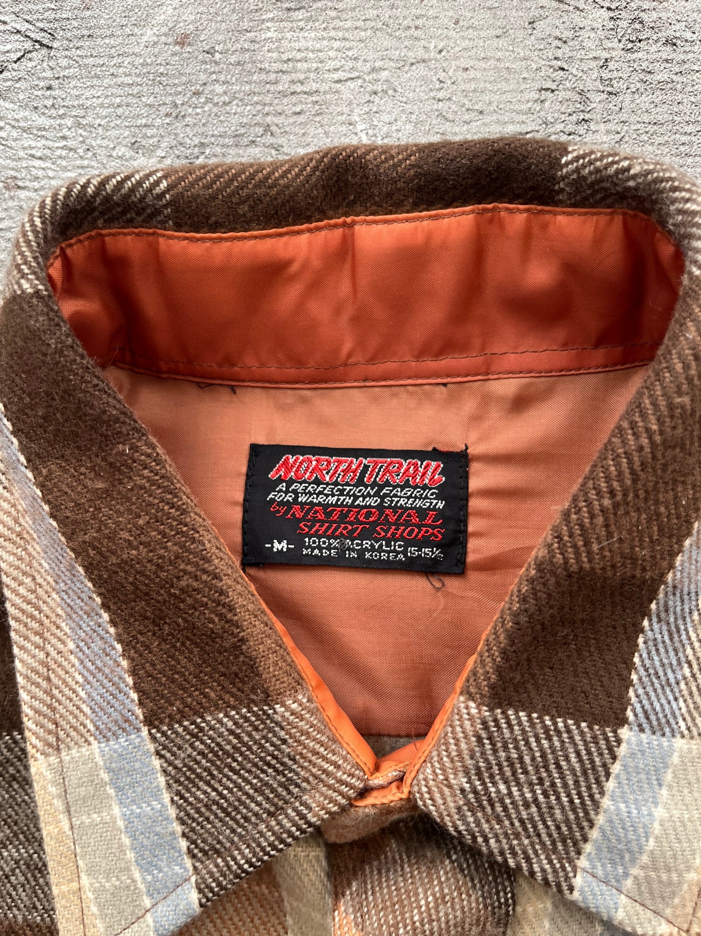 Vintage 1980s Flannel Shirt - M