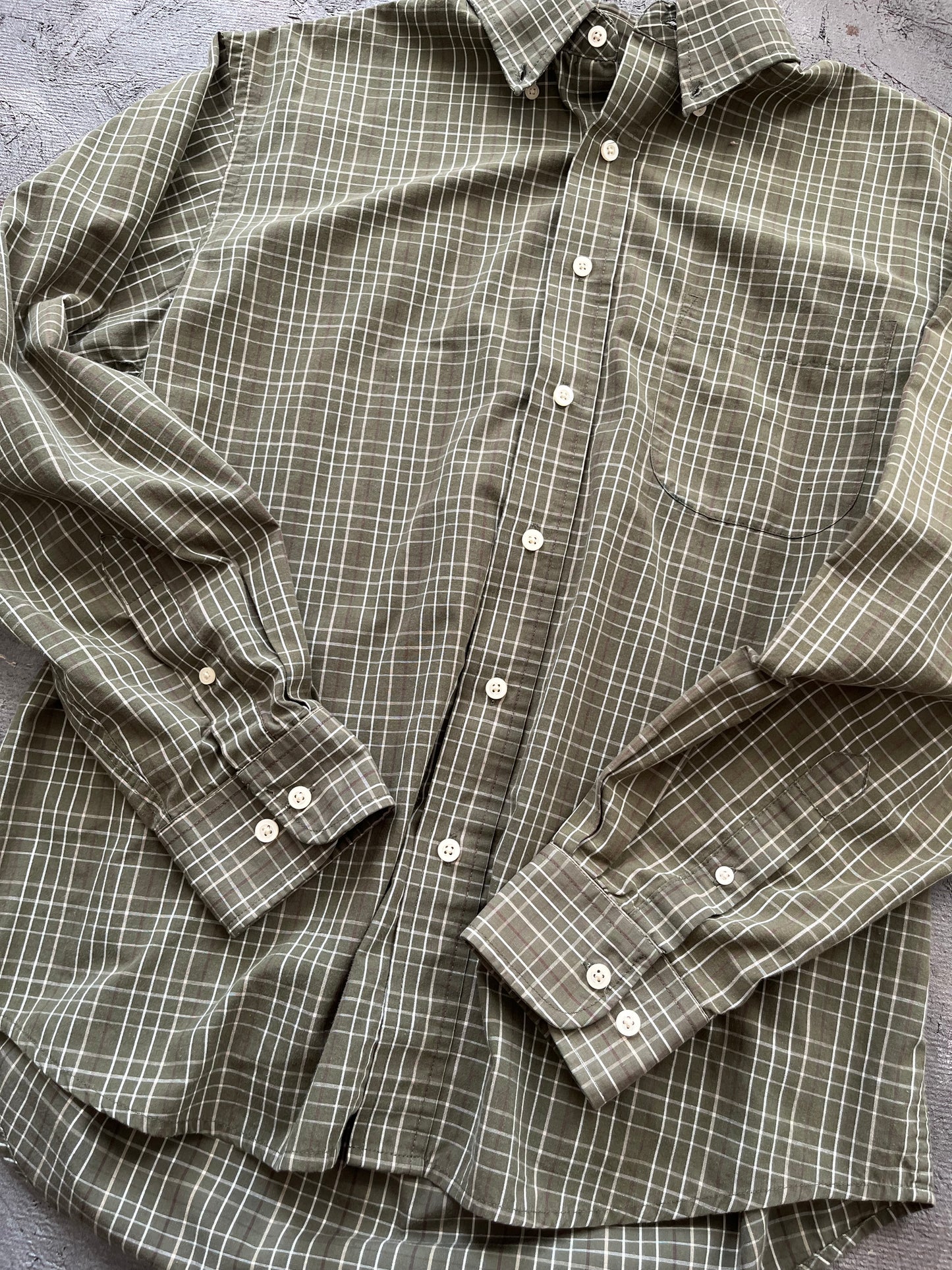 2000s Green Button-up - L