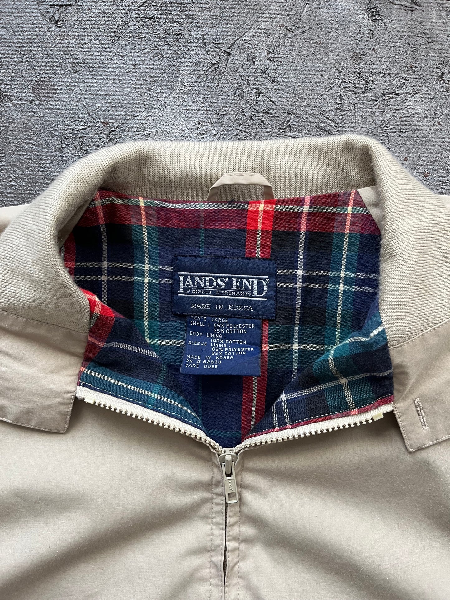 Vintage 1990s Tan Windbreaker Jacket - XL
