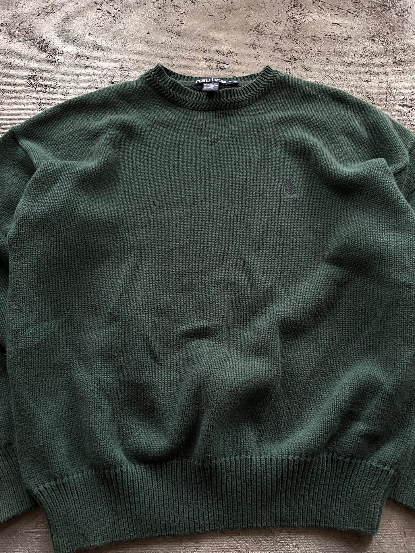 2000s Green Nautica Sweater - L