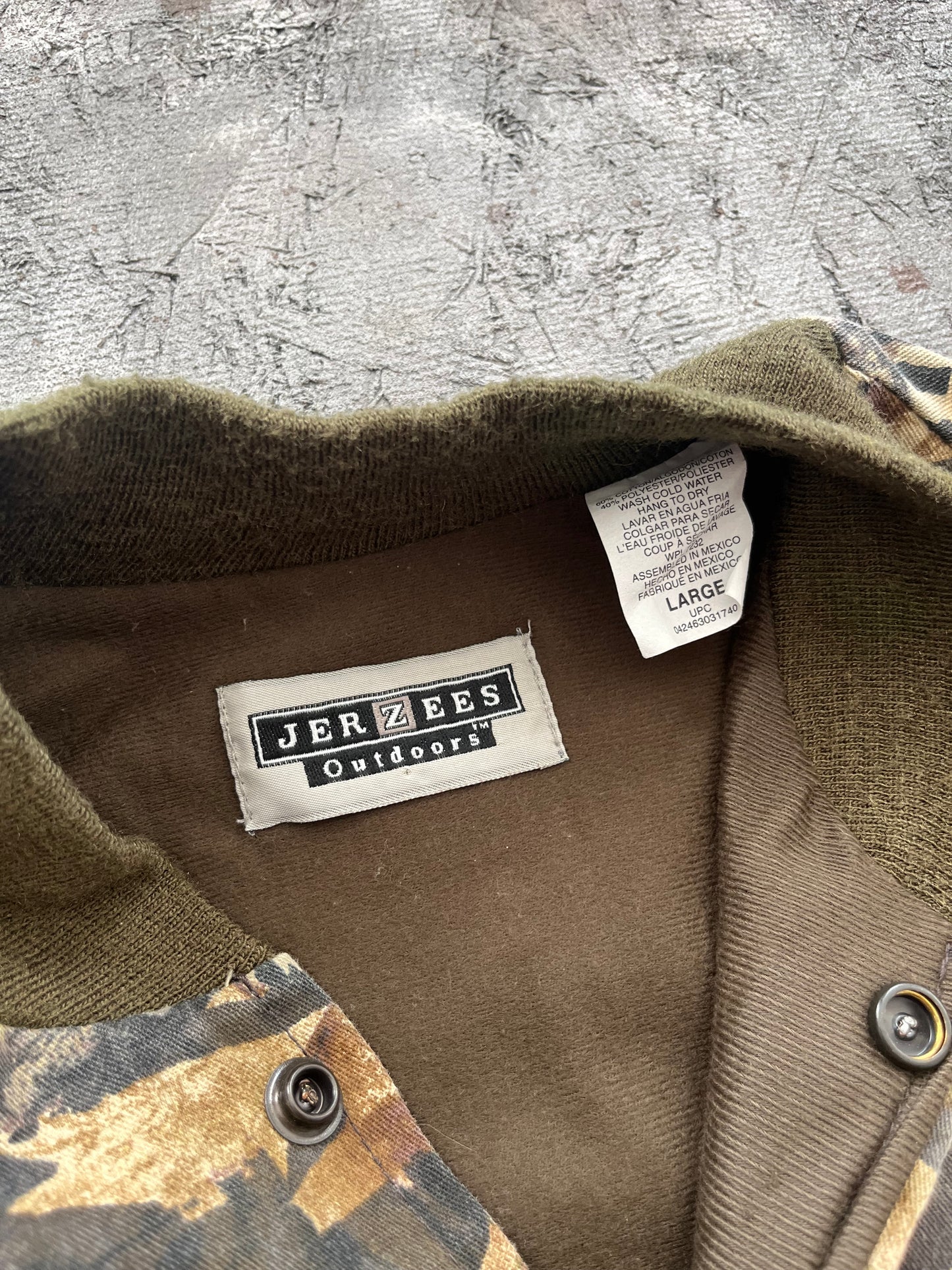 Vintage 1990s Camo Bomber Jacket - L