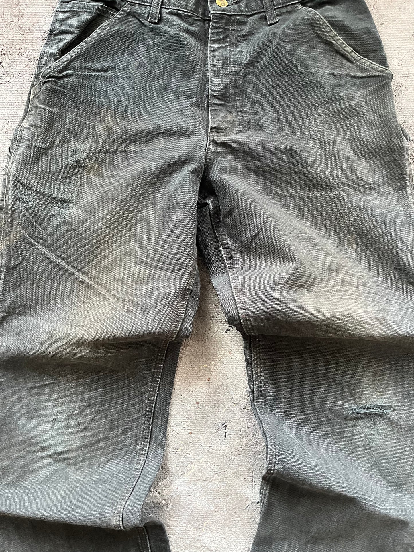 Faded Black Carhartt Carpenter Pants - 31x32