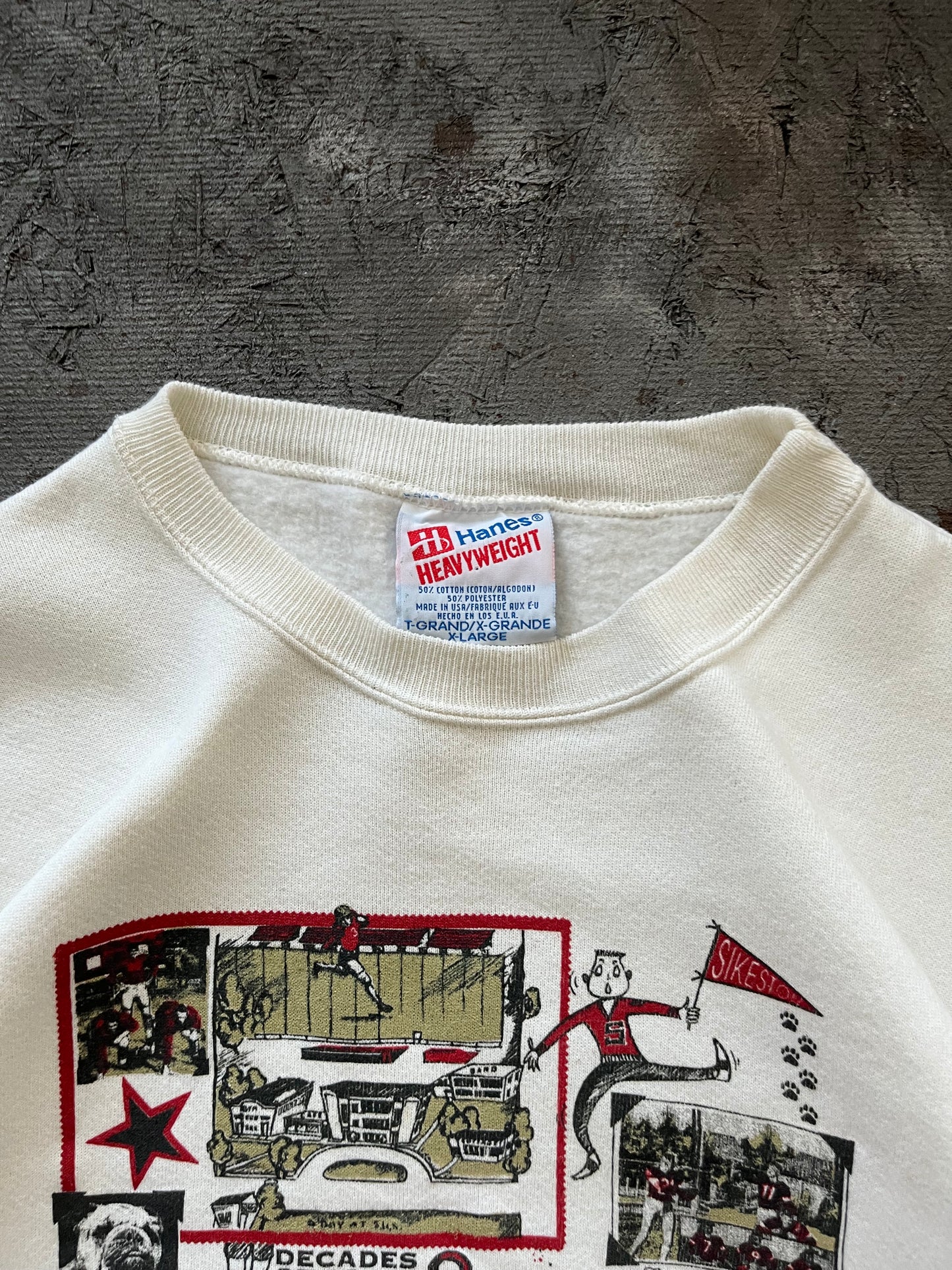 Vintage 1990s Football Crewneck - L