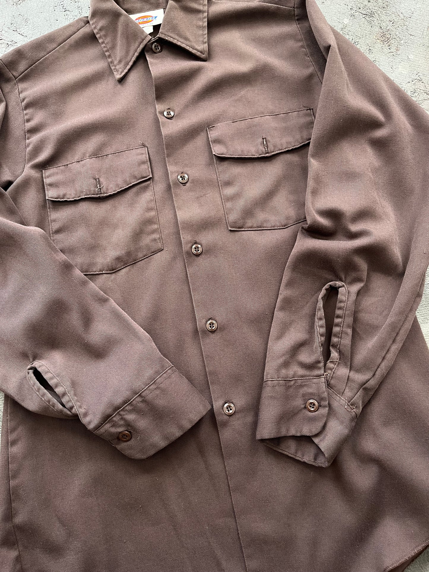 Vintage 1990s Brown Dickies Button-up - M