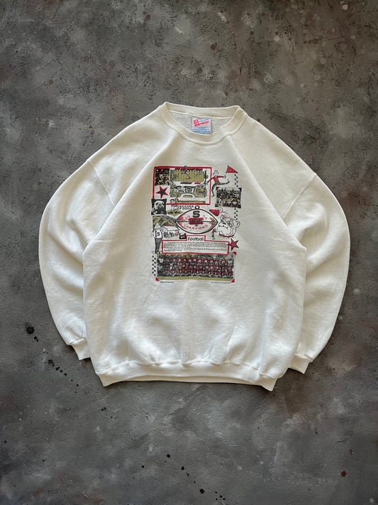 Vintage 1990s Football Crewneck - L