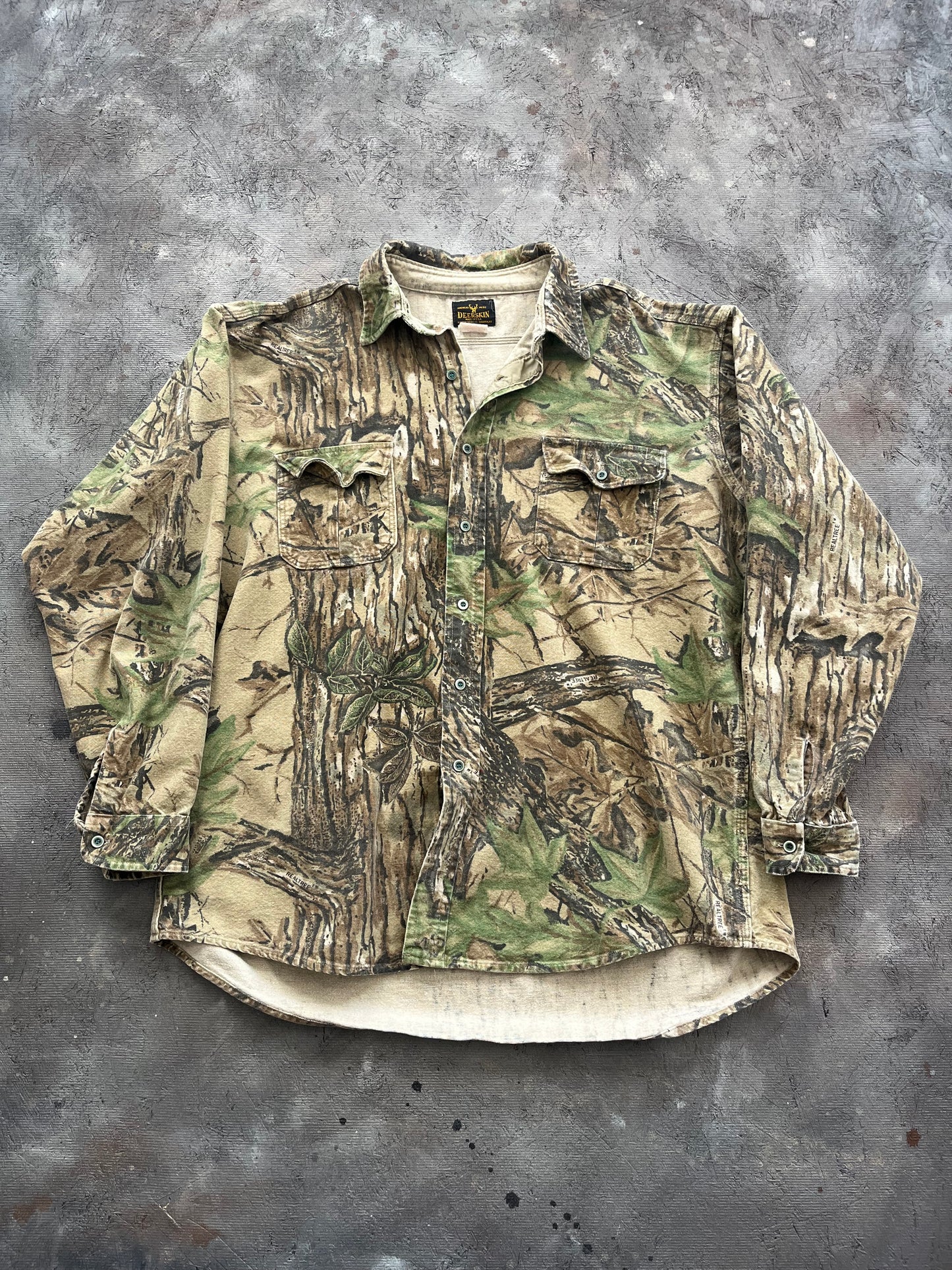 Vintage 1990s Camo Button-up Shirt - XXL