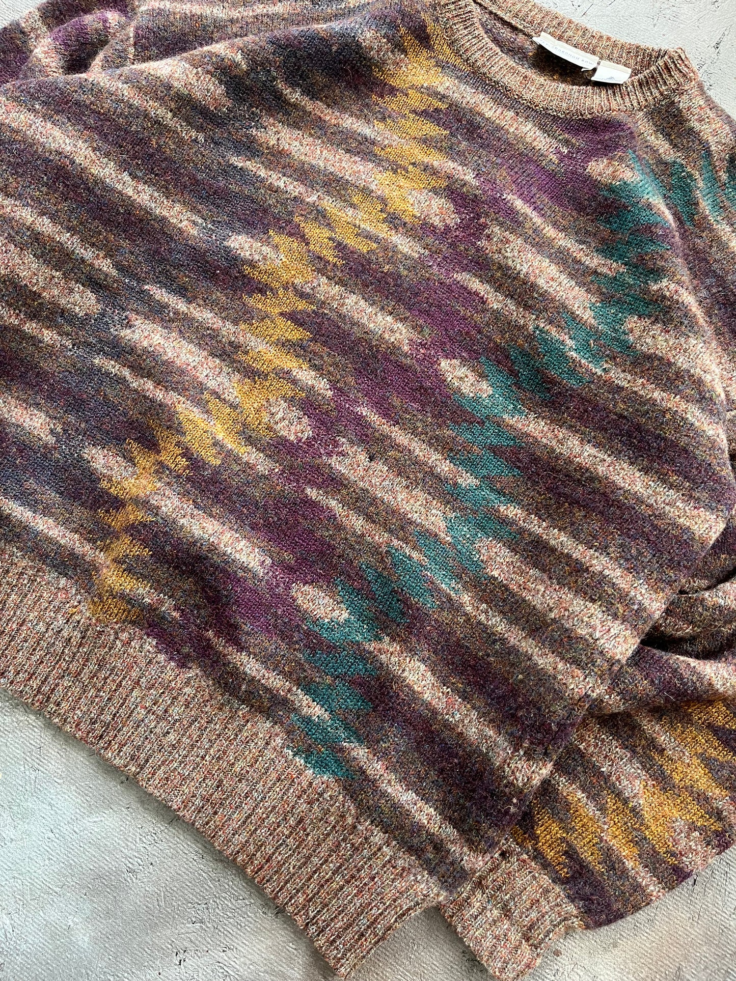 Vintage 1990s Knit Wool Sweater - XL