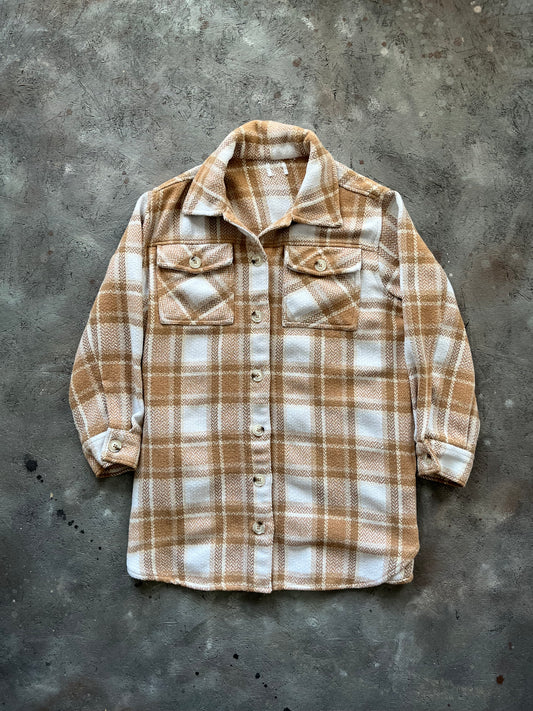 Vintage 1990s Flannel Shacket - L