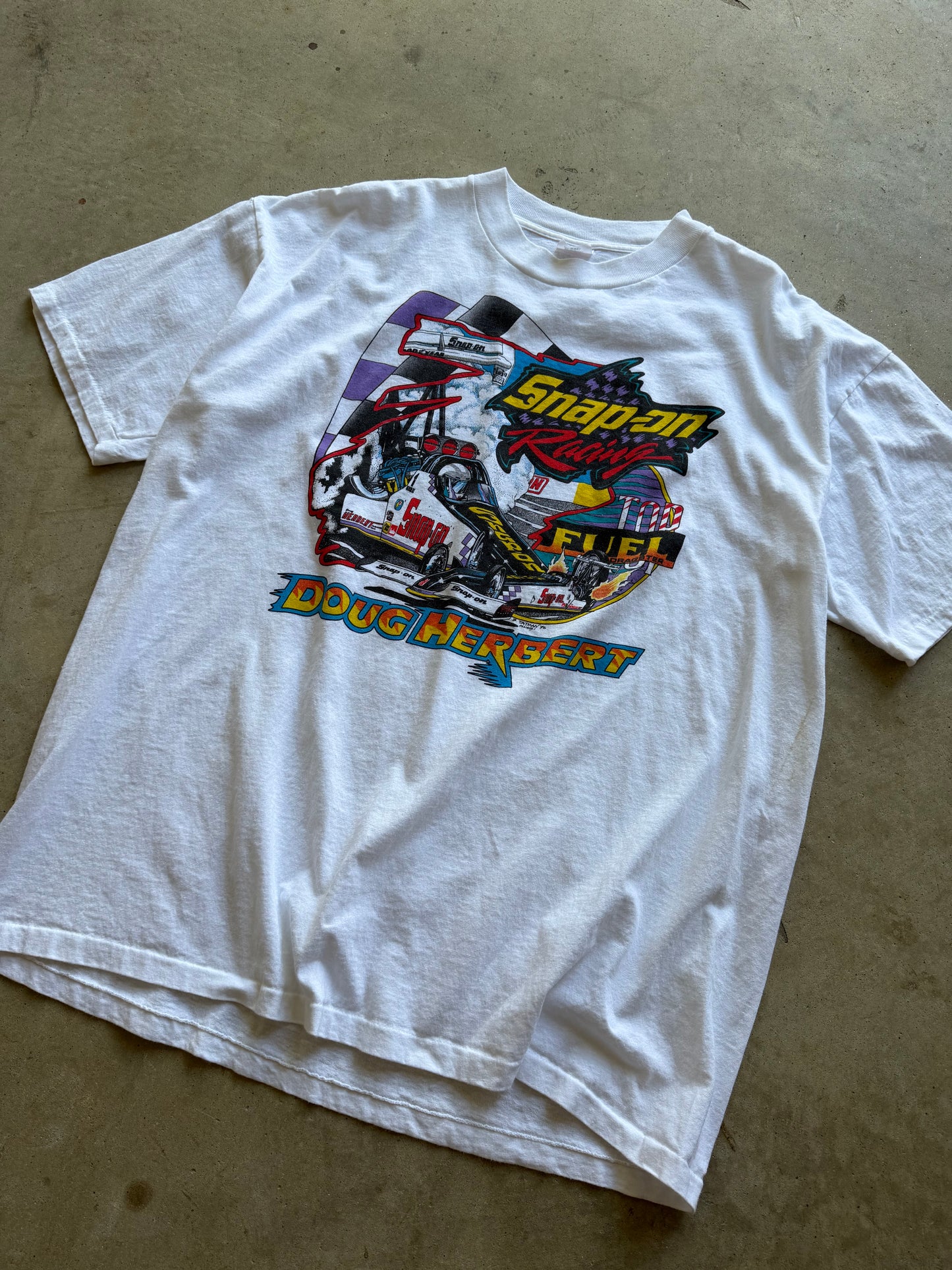 1990s Drag Racing Tee - XXL