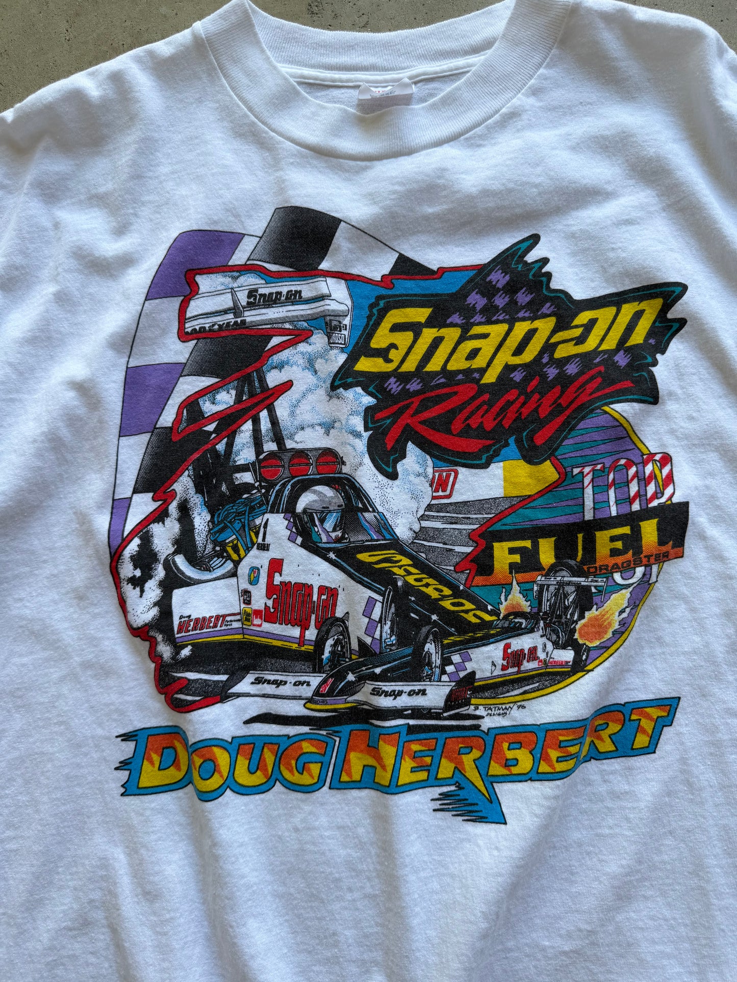 1990s Drag Racing Tee - XXL