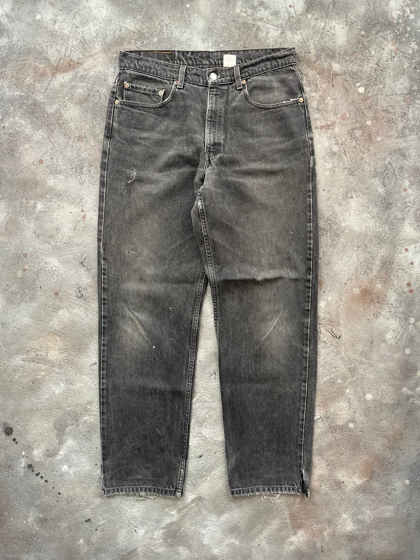 Vintage 1990s Faded Black Levi’s Jeans - 34x32