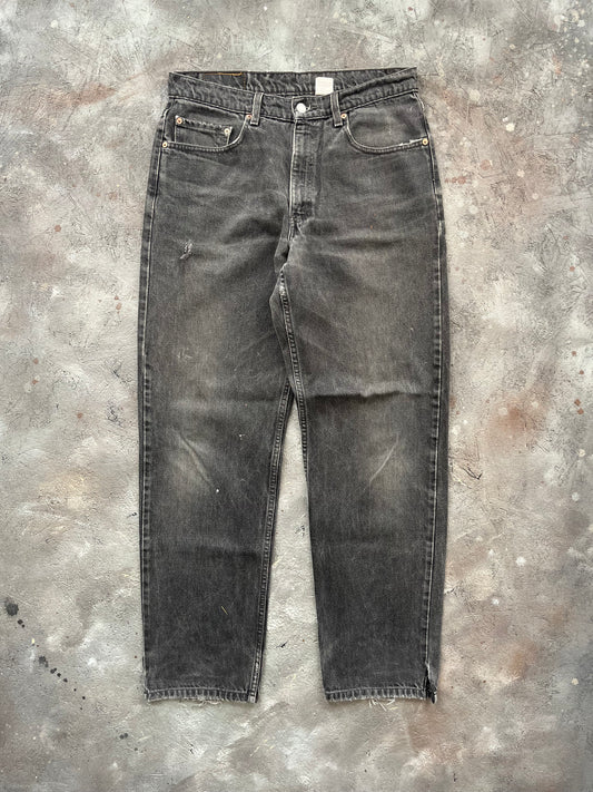 Vintage 1990s Faded Black Levi’s Jeans - 34x32