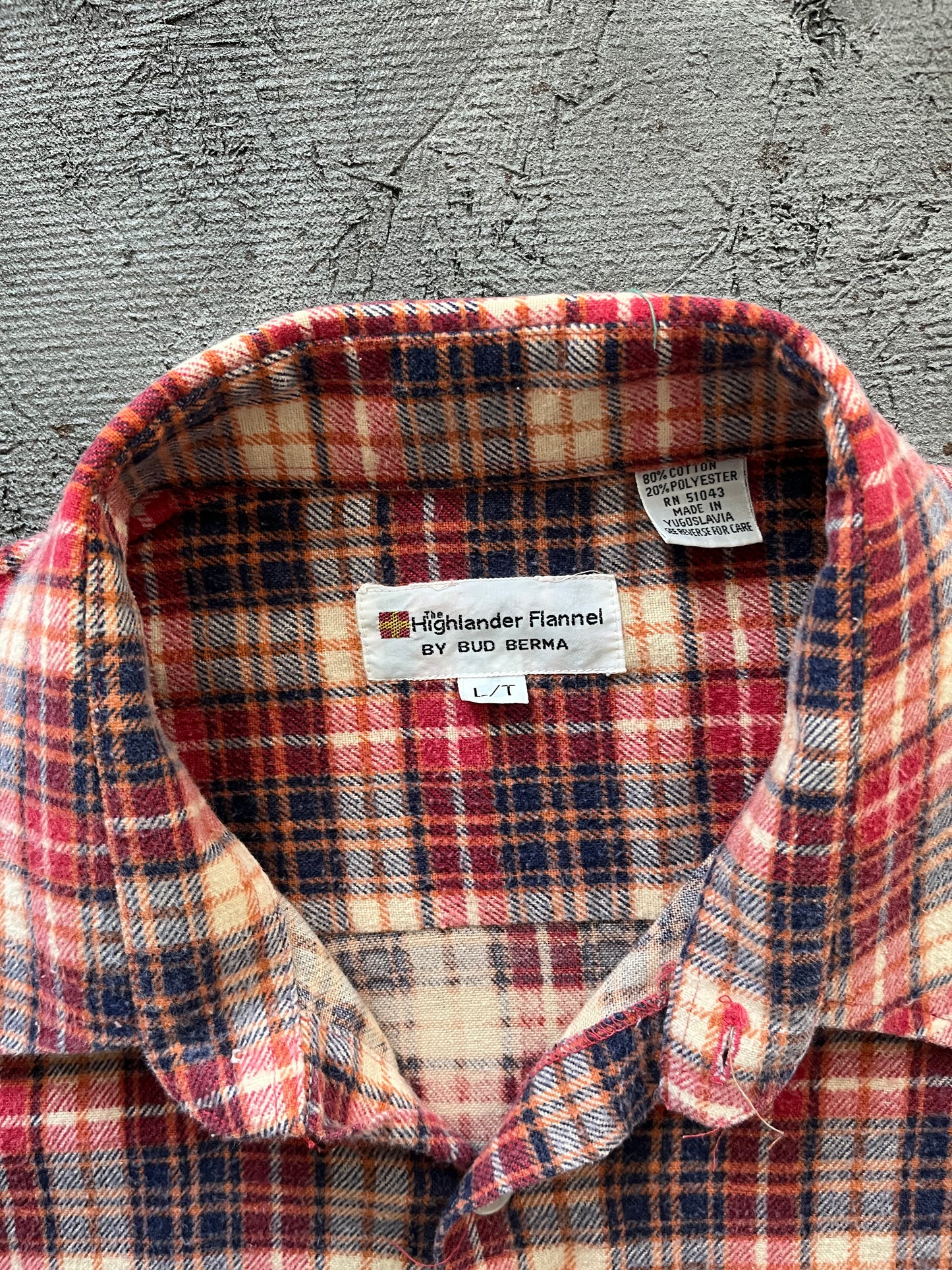 Vintage 1990s Cropped Flannel - L