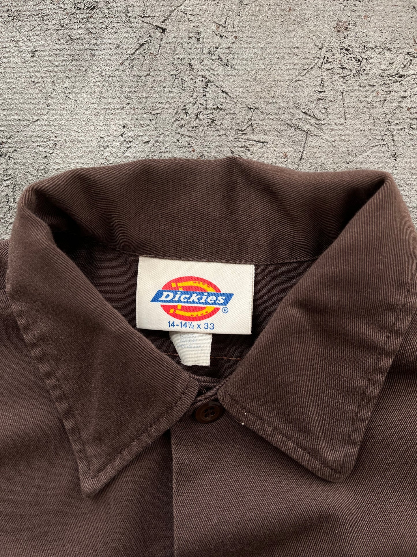 Vintage 1990s Brown Dickies Button-up - M