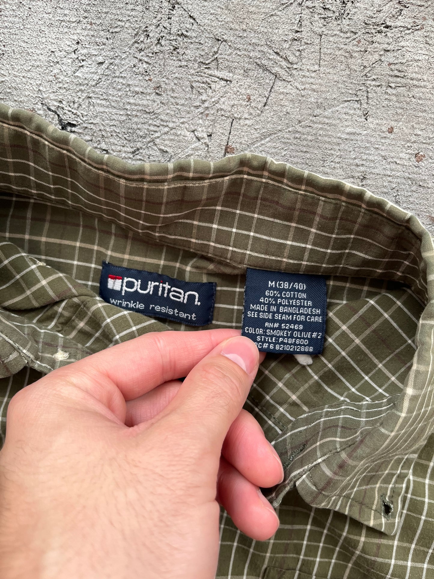 2000s Green Button-up - L