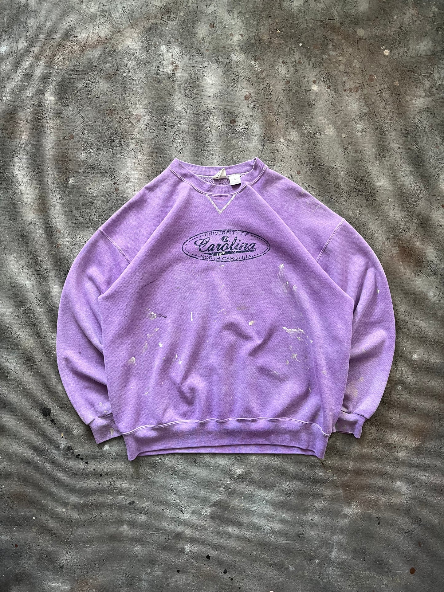 Vintage 1990s Purple UNC Crewneck - XL