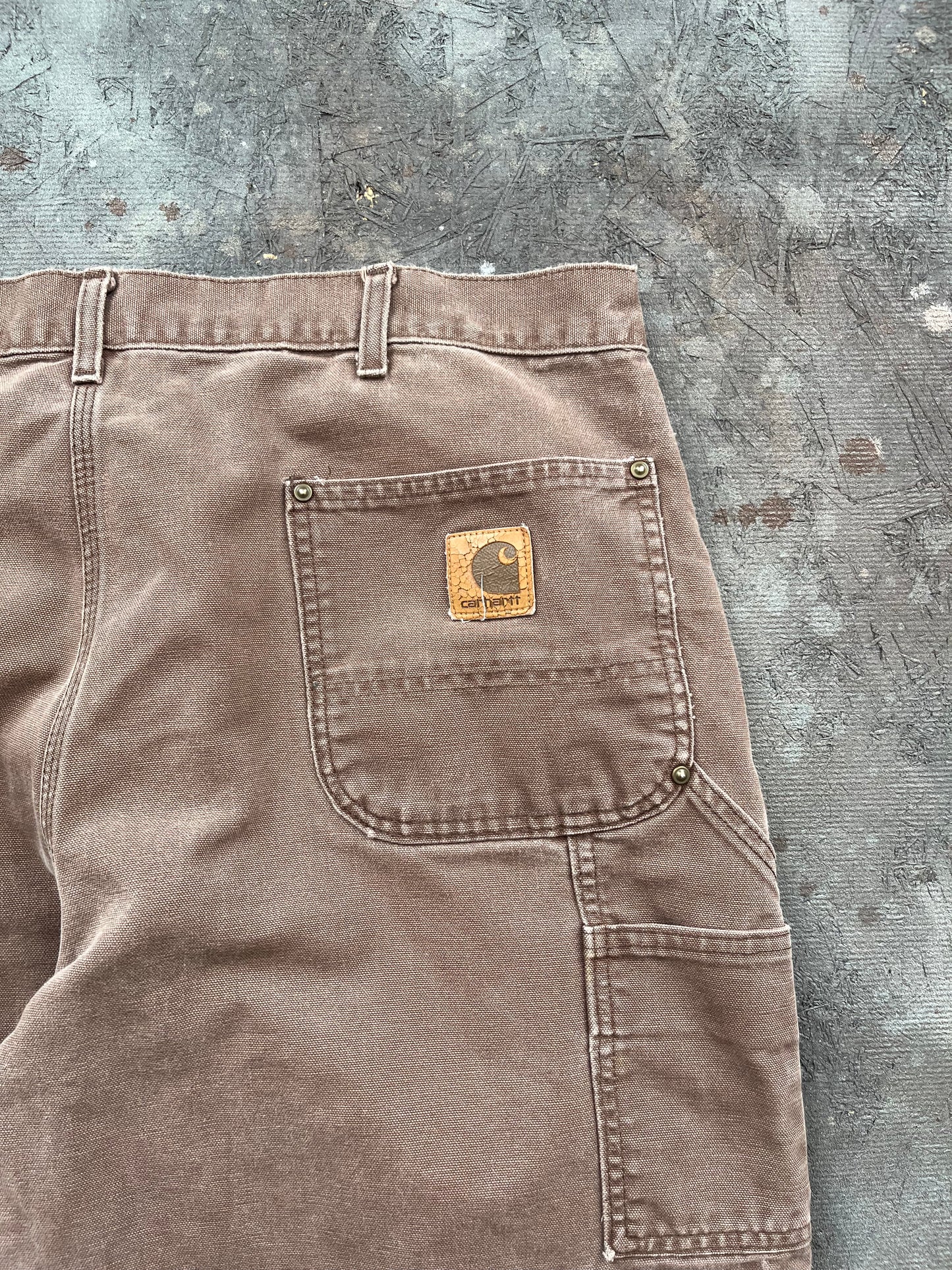 Vintage Brown Carhartt Double-Knee Pants - 40x32