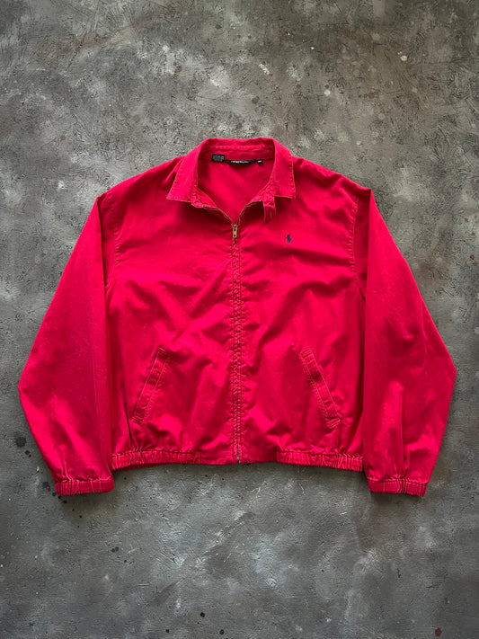 Vintage 1990s Red Polo Jacket - XL