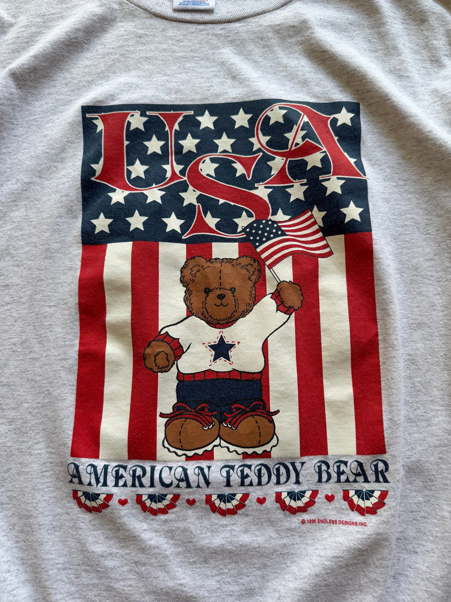 1990s USA Bear Tee - L