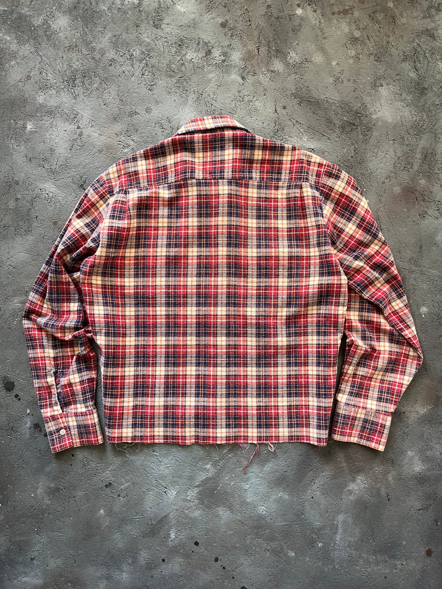 Vintage 1990s Cropped Flannel - L