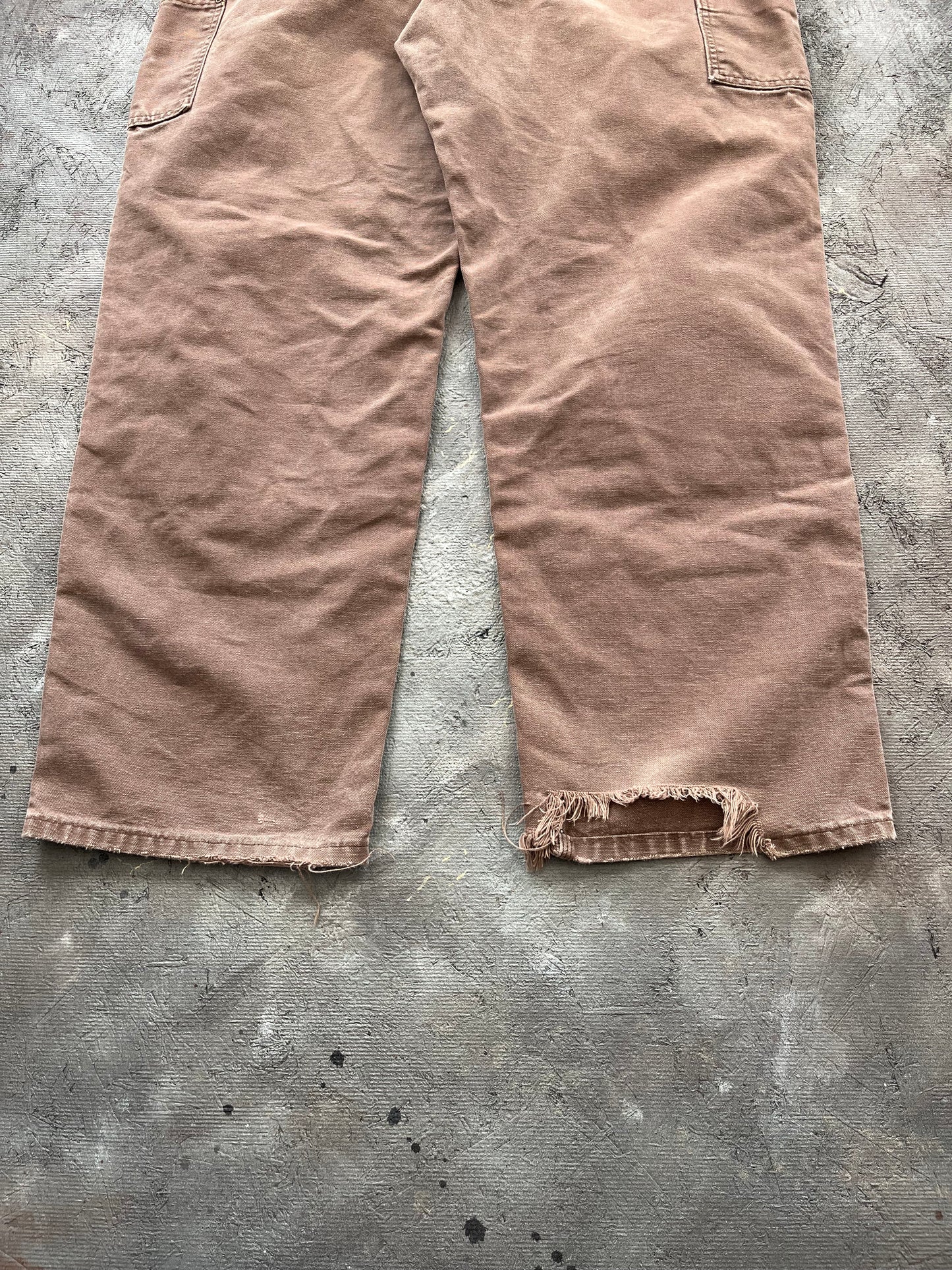 Vintage Brown Carhartt Double-Knee Pants - 40x32
