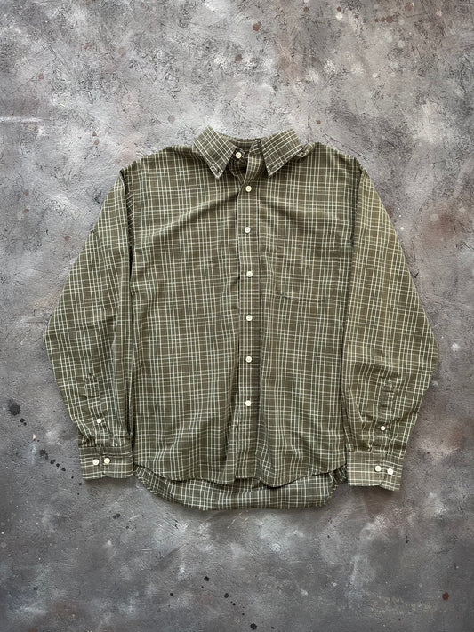 2000s Green Button-up - L