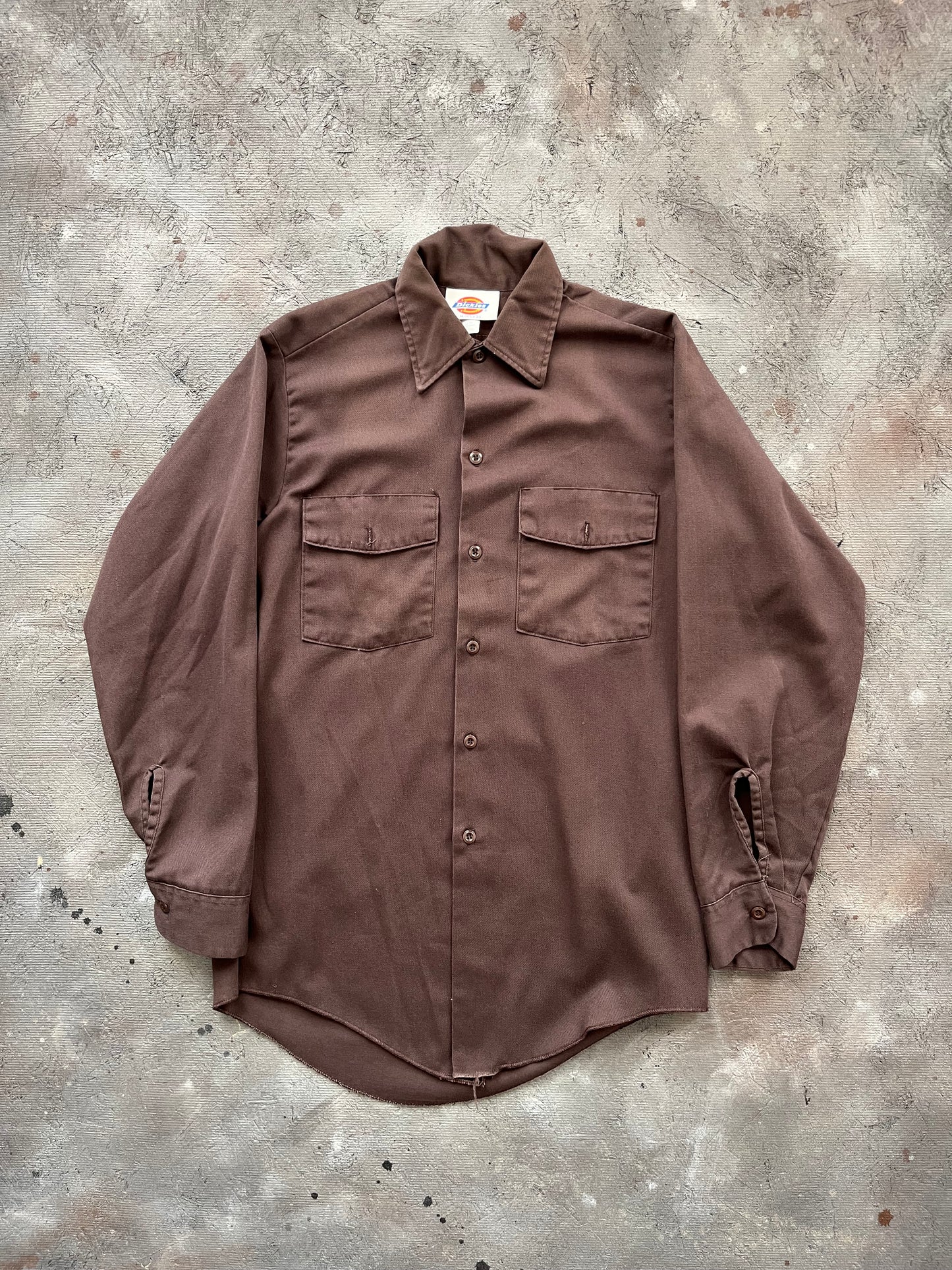 Vintage 1990s Brown Dickies Button-up - M